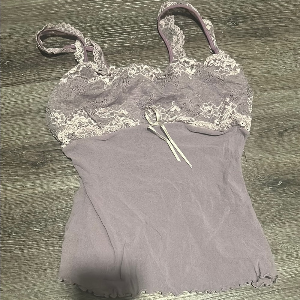 Gilligan & O'Malley Purple Lace Cami